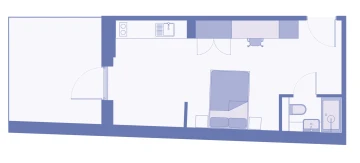 Roomy 4 Terrace Studio